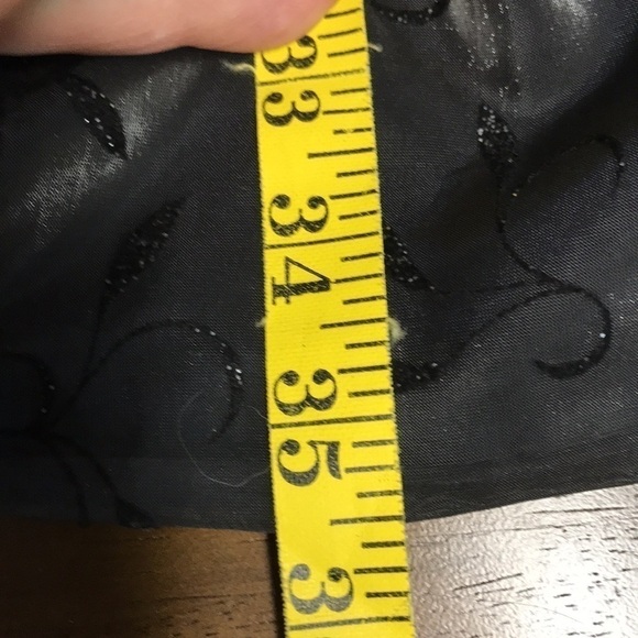 YL by YAIR Sleeveless Formal Cocktail Dress size 8 Gray Shimmer Black Sparkle - Picture 9 of 11